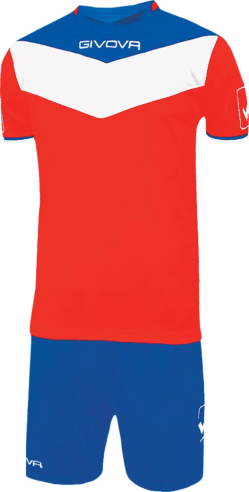 Givova Kit Campo Red/Light Blue