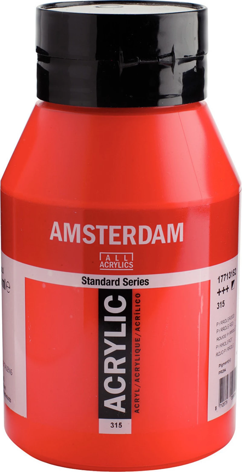 Royal Talens Amsterdam All Acrylics Standard 1000ml Pyrrole Red 315