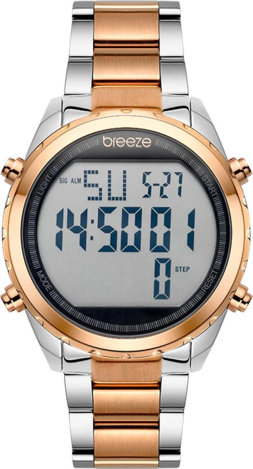 BREEZE TechnoPop 711091.4 Chronograph Two Tone Stainless Steel Bracelet