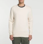 Logomania Crew Neck Sweatshirt Cream