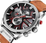 Ανδρικό Ρολόι Curren 8346 με Xρονογράφους Brown/Silver