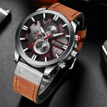 Ανδρικό Ρολόι Curren 8346 με Xρονογράφους Brown/Silver