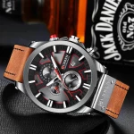 Ανδρικό Ρολόι Curren 8346 με Xρονογράφους Brown/Silver