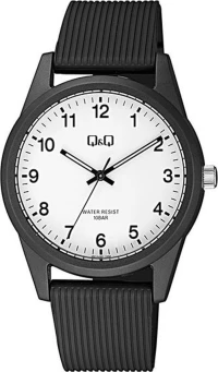 Q&Q Vs12J001Y Black Rubber Strap