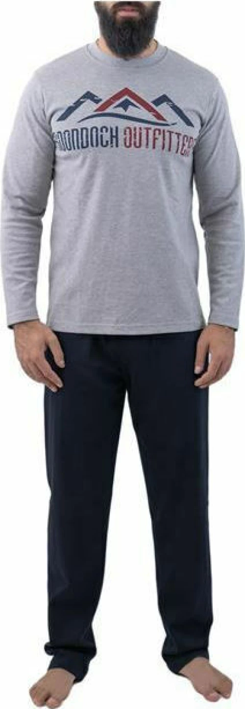 FMS Ανδρική Πυτζάμα Outfitter Γκρι