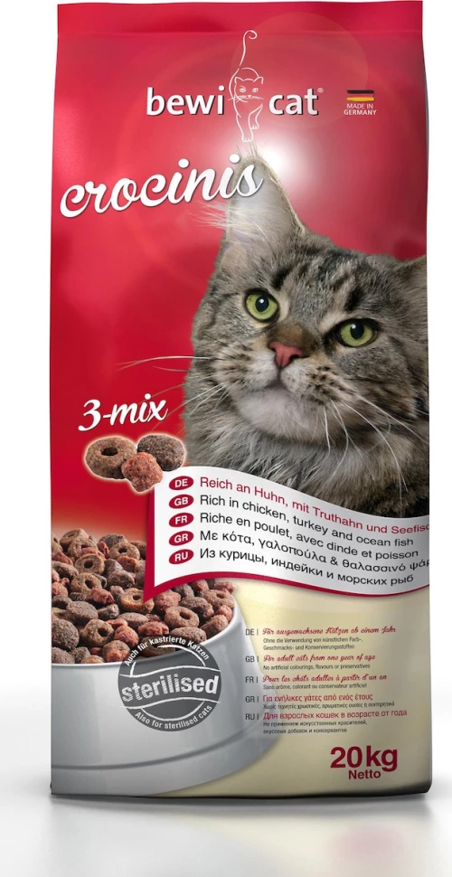 Bewi Cat Crocinis Sterilised 20kg