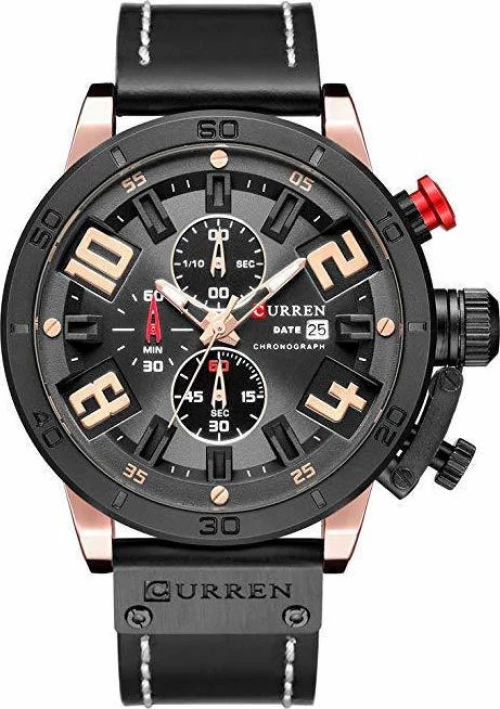 Ανδρικό Ρολόι Curren 8312 με χρονογράφους Black