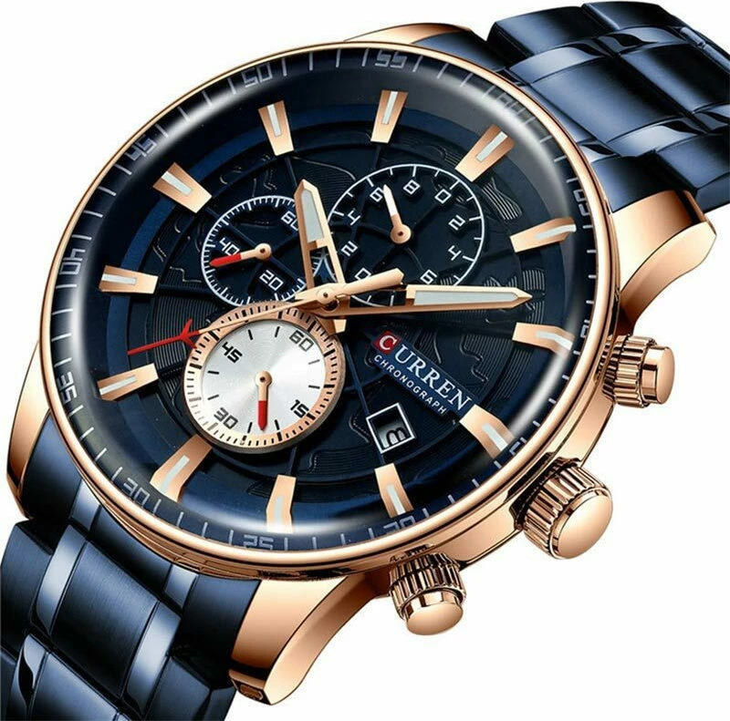 Ανδρικό Ρολόι Curren 8362 με χρονογράφους Blue