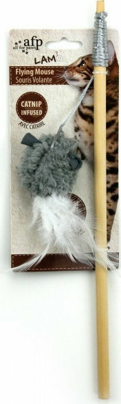 AFP ΠΑΙΧΝΙΔΙ ΓΑΤΑΣ LAMBSWOOL FLYING MOUSE