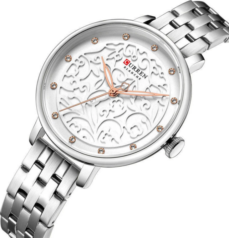 Curren 9046 Silver White