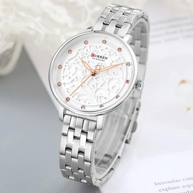 Curren 9046 Silver White