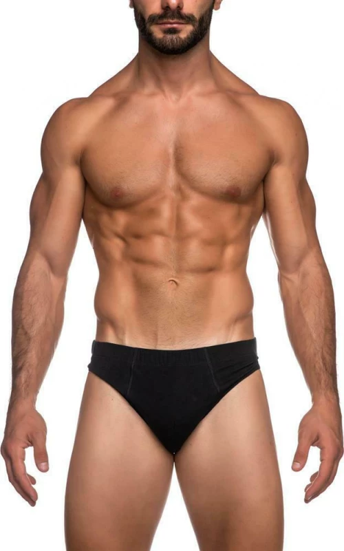 ΑΝΔΡΙΚΟ ΣΛΙΠ NIZIO ΜΕ ΕΣΩΤΕΡΙΚΟ ΛΑΣΤΙΧΟ 2 PACK 4399 ΜΑΥΡΟ