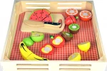 Tooky Toys Ξύλινα Φρούτα Ξύλο Κοπής