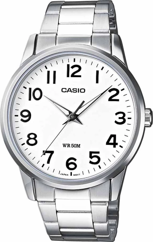Casio Ρολόι με Μεταλλικό Μπρασελέ σε Ασημί χρώμα