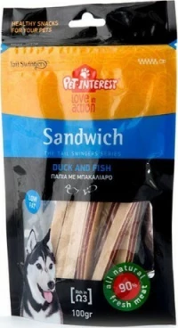 Naturest Sandwich Πάπια & Ψάρι 100gr