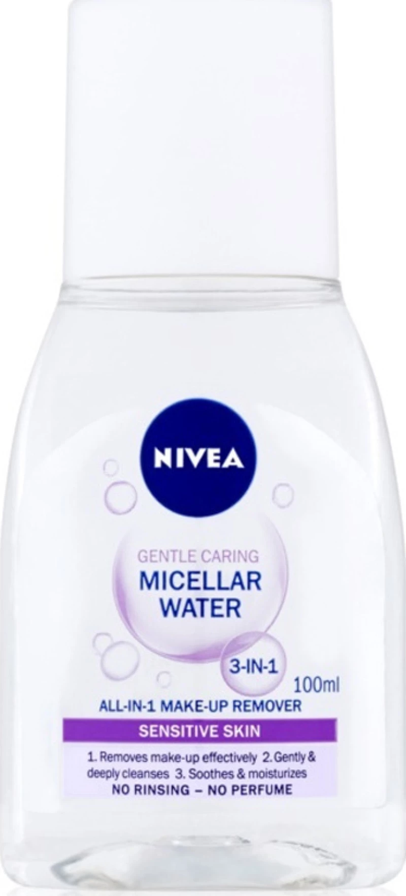 Nivea Gentle Caring Micellar Water Sensitive Skin 3 in 1 No Perfume & No Rinsing 100ml