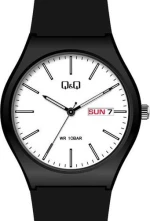 Q&Q A212J001Y Black Plastic Strap
