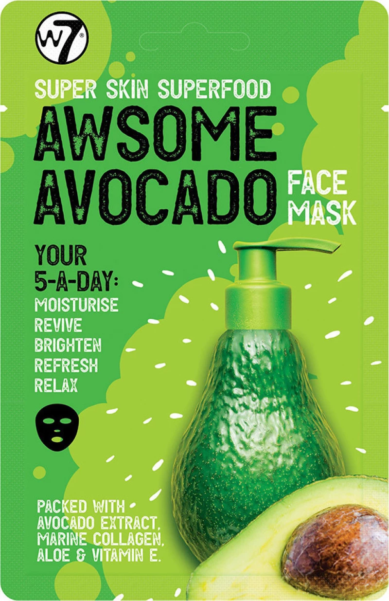 W7 Cosmetics Super Skin Superfood Awesome Avocado Face Mask 18gr
