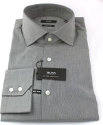 Hugo Boss Ανδρικό Πουκάμισο με Κανονική Γραμμή Μακρυμάνικo Ριγέ