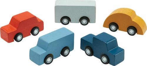 Plan Toys Σετ Αυτοκινητάκια Πολύχρωμα