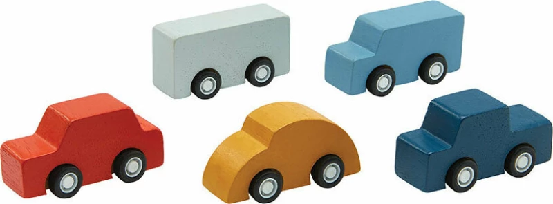 Plan Toys Σετ Αυτοκινητάκια Πολύχρωμα