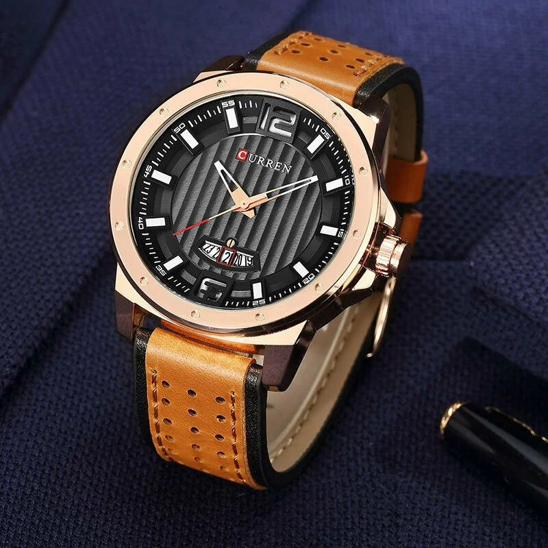 Curren 8293 Brown / Rose Gold / Black