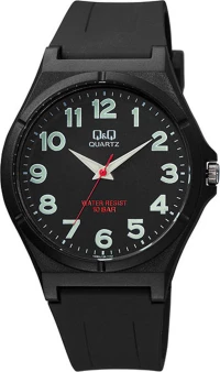 Q&Q Vq66J024Y Black Rubber Strap