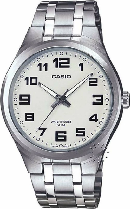 Casio Ρολόι MTP-1310-D7BVE με Μεταλλικό Μπρασελέ σε Ασημί χρώμα