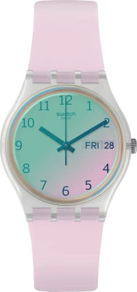 Swatch Ultrarose GE714 Light rose color rubber Strap