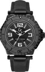 Guess Collection Aquasport Black Leather Strap