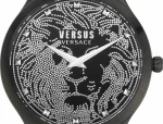 Versus by Versace Ρολόι Domus με Δερμάτινο Λουράκι σε Μαύρο χρώμα