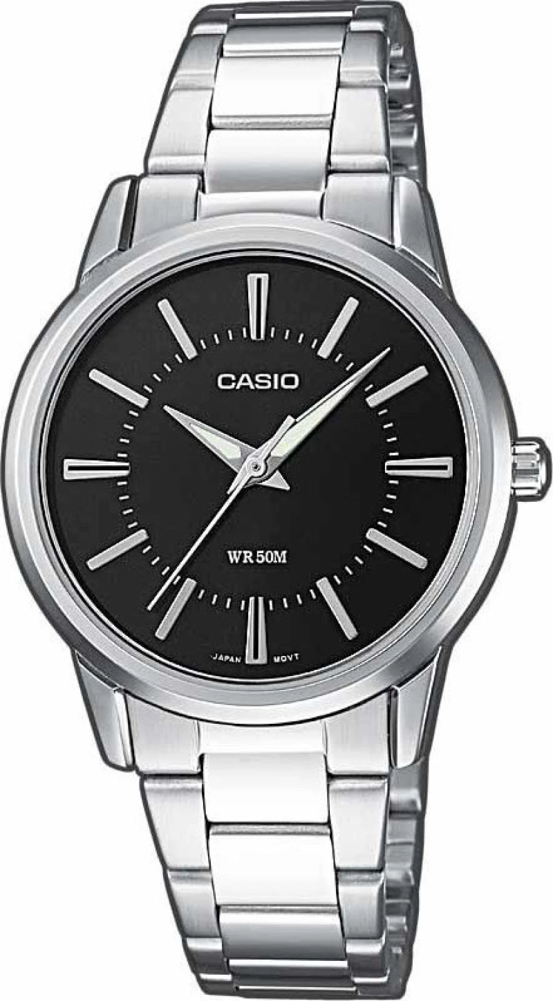 Casio Women's Collection Neobrite Black Dial - Steel Brac - EF
