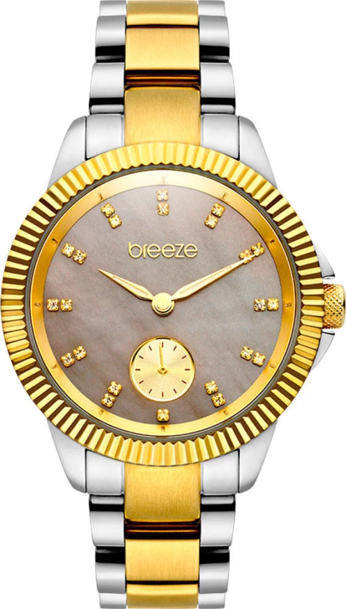 Ρολοι Breeze 710971.2 Breeze Fairymade Crystals Two Tone Stainless Steel Bracelet