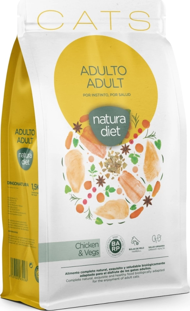 Dingonatura Natura Diet Cat Adult Chicken 1.5kg