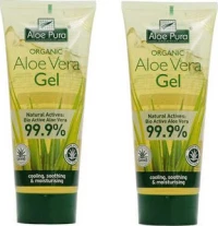 Optima Naturals Organic Aloe Vera Gel 2x100ml