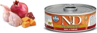 N&D Pumpkin Κολοκύθα/Ορτύκι 80gr 12τμχ