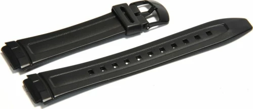 Casio Καουτσούκ Λουράκι Μαύρο 17mm
