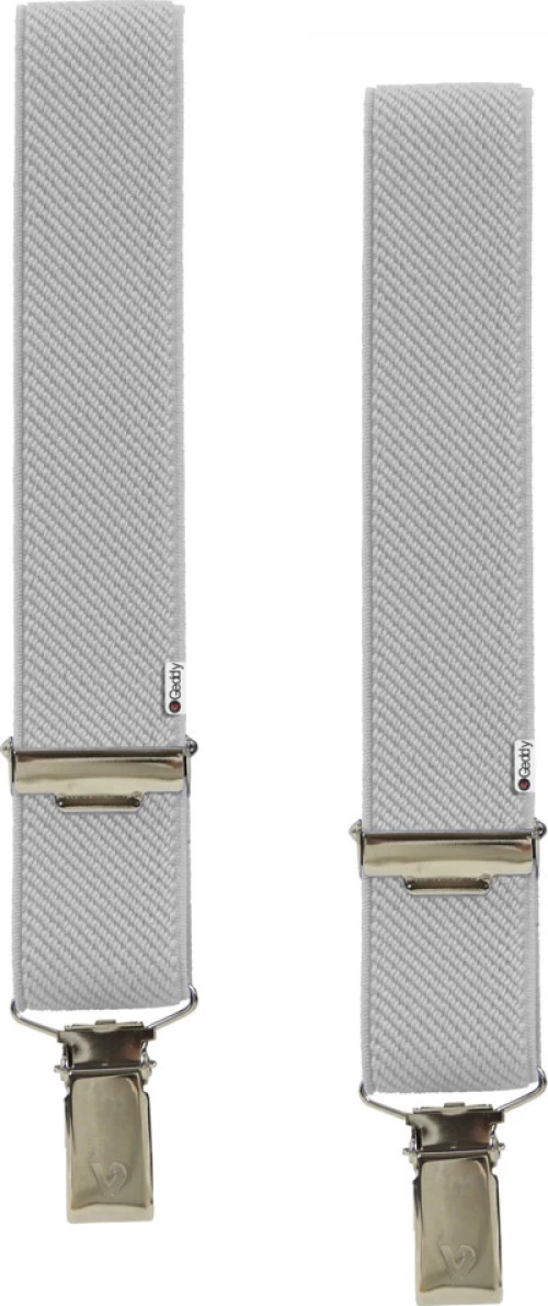 Τιράντες Unisex 25mm με 4 κλίπς Victoria Γκρί Ανοιχτό