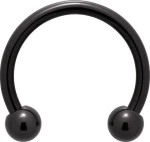 ΣΚΟΥΛΑΡΙΚΙ ΑΤΣΑΛΙ CIRCULAR BARBELL ΜΑΥΡΟ 10MM