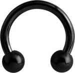 ΣΚΟΥΛΑΡΙΚΙ ΑΤΣΑΛΙ CIRCULAR BARBELL ΜΑΥΡΟ 6MM