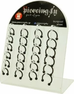 ΣΚΟΥΛΑΡΙΚΙ ΑΤΣΑΛΙ CIRCULAR BARBELL ΜΑΥΡΟ 6MM