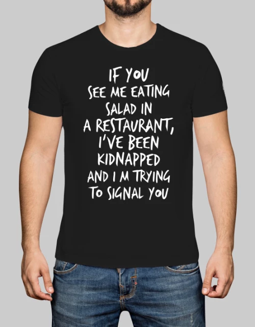 Kidnapped t-shirt - BLACK