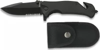 Albainox Pocket Knife Black Serration Σουγιάς