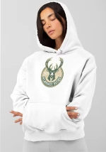 Milwaukee Bucks W Hoodie (Replica) - WHITE