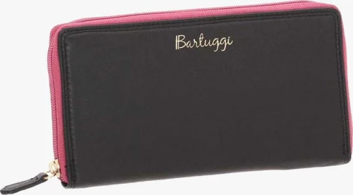 Δερμάτινο Γυναικείο Πορτοφόλι (516-1353-black-fuchsia)