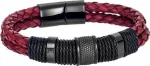 Βραχιόλι Senza Men'S Steel Leather Strap - Ssd4239Rd Ssd4239Rd