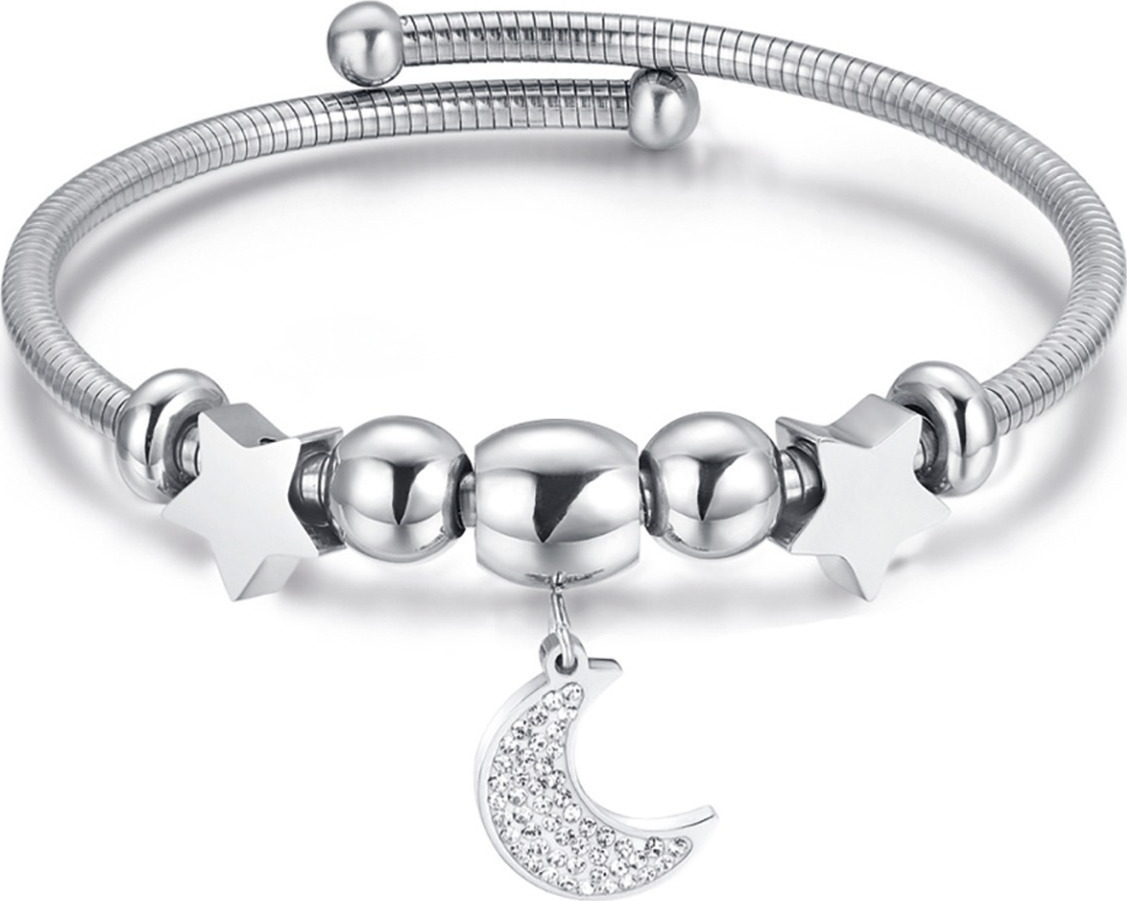 Luca Barra Γυναικείο Βραχιόλι Χειροπέδα από Ατσάλι