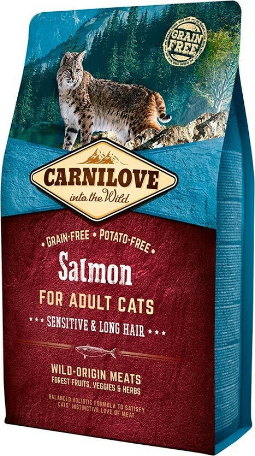 CARNILOVE Salmon Cat Food cats dry food 6 kg Adult Pear, Salmon