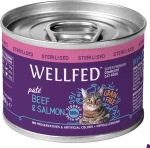 Wellfed Sterilised Σολομός / Βοδινό Πατέ 200gr