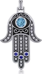 Hamsa για Προστασία Καλή Τύχη και Ευημερία – Ασήμι 925°